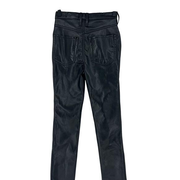 Frame Le High 'n' Tight Stretch-leather Straight-leg Pants - Picture 9 of 11